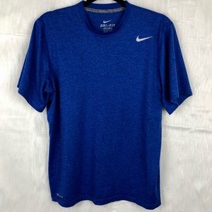 Nike Heather Blue Dri Fit Short Sleeve Shirt